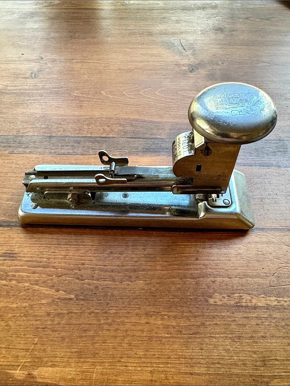 Pilot Model No. 402 Vintage Metal Stapler Office